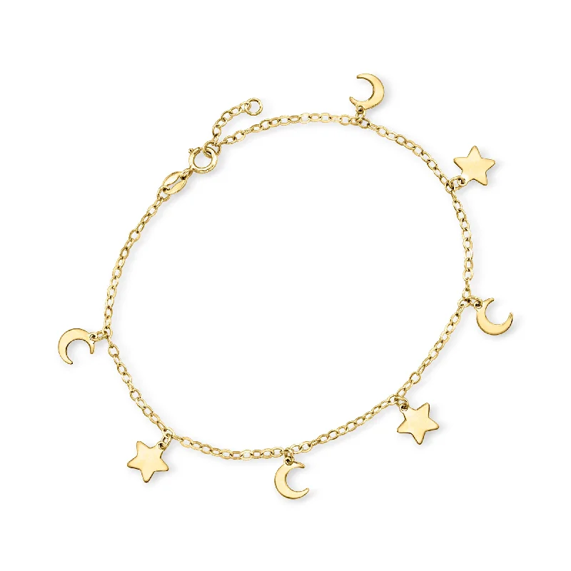 Luxury Meets Affordability – Jewelry Sale Now Live RS Pure by Ross-Simons Italian 14kt Yellow Gold Moon and Stars Bracelet Luxury Meets Affordability – Jewelry Sale Now Live RS Pure by Ross-Simons Italian 14kt Yellow Gold Moon and Stars Bracelet