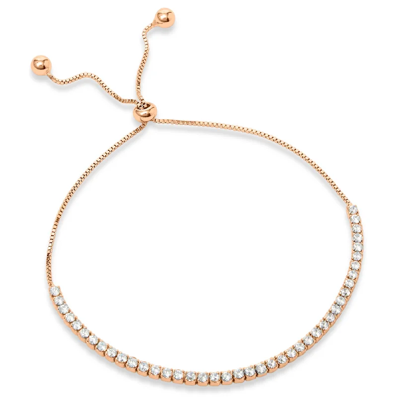 Once-A-Year Jewelry Sale – Grab Your Favorites Now Ss 925 Roseplated White Cz Pull Bracelet Once-A-Year Jewelry Sale – Grab Your Favorites Now Ss 925 Roseplated White Cz Pull Bracelet