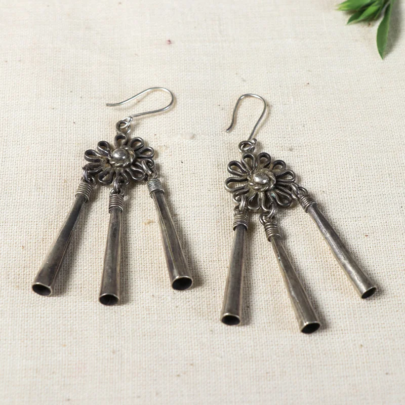 Designer Hilly Sterling Silver Earrings