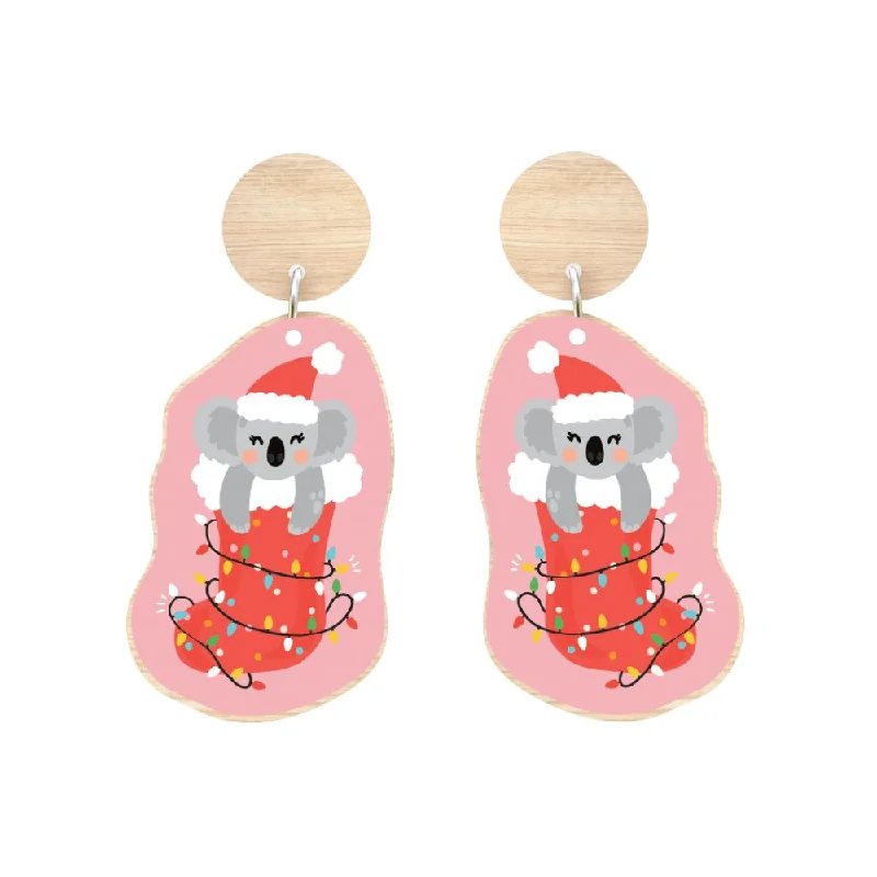 Exclusive Jewelry Markdowns – Limited-Time Offer Aero Christmas Earrings - Koala