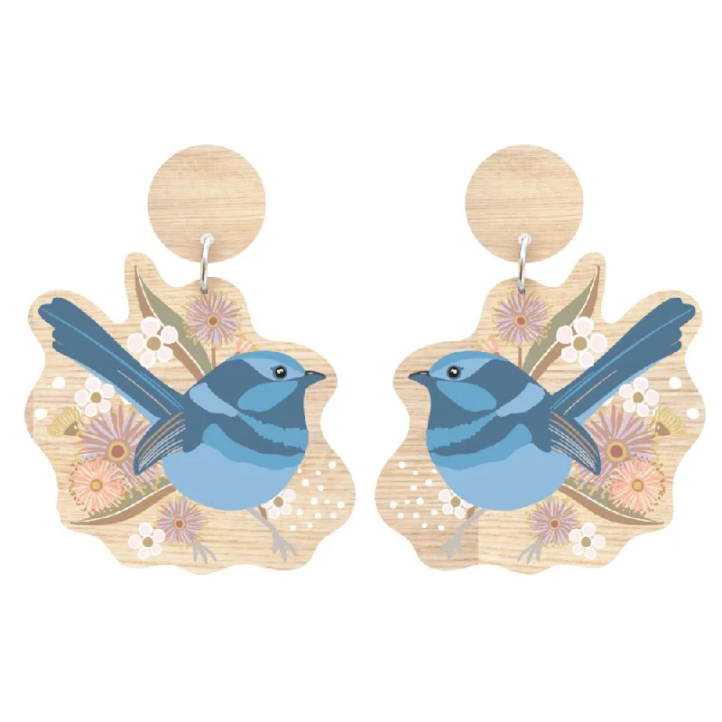 Sparkle On A Budget – Fine Jewelry For Less Aero Designer Earrings - Blue Wren