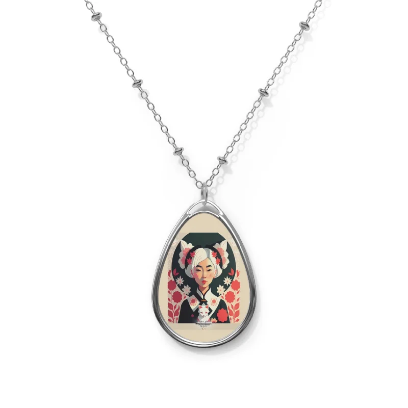 Jewelry Sale Bonanza – Grab Your Sparkle Now Asian Silverfox Oval Necklace