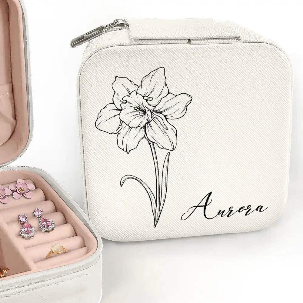 Timeless Elegance Now At Special Discounts Birth Month Flowers Sketch Bloom Where You're Planted - Personalized Jewelry Box Timeless Elegance Now At Special Discounts Birth Month Flowers Sketch Bloom Where You're Planted - Personalized Jewelry Box
