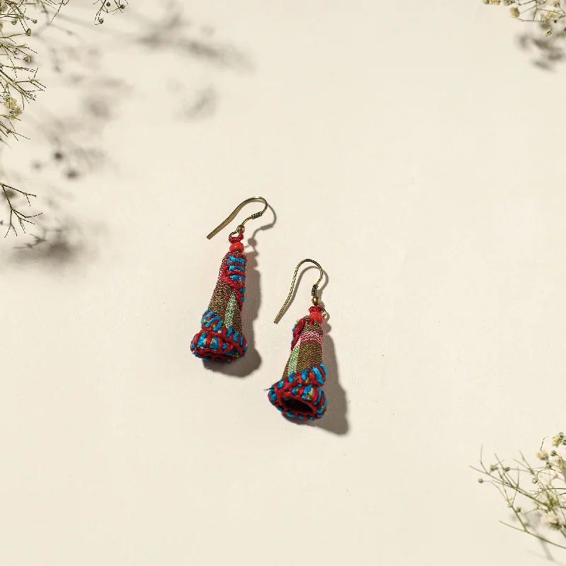 Get The Best Deals On Timeless Jewelry Pieces Hand Embroidered Gamcha Fabart Earrings by Rangila Dhaga Get The Best Deals On Timeless Jewelry Pieces Hand Embroidered Gamcha Fabart Earrings by Rangila Dhaga