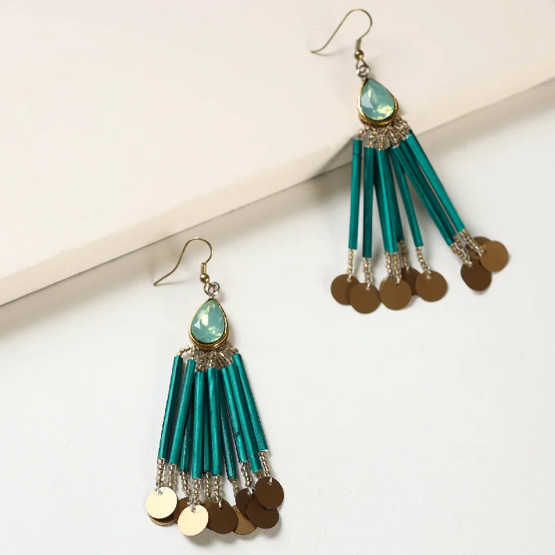 Paperjewelz Crystal Fringe Earrings by Vrinda