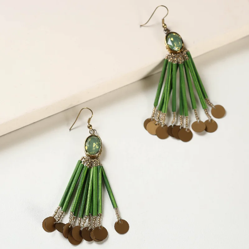 Paperjewelz Crystal Fringe Earrings by Vrinda