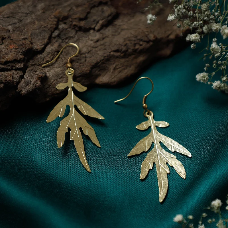 Brass Metal Handcrafted Dokra Earrings