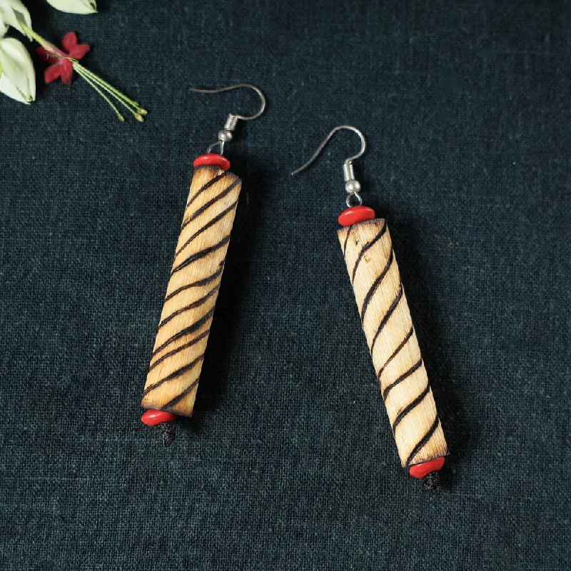 Exclusive Online Discounts On Stylish Jewelry Hand Carved Bamboo Wooden Earrings