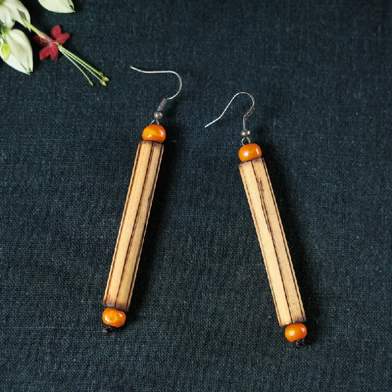 Limited Stock On Premium Jewelry At Low Prices Hand Carved Bamboo Wooden Earrings