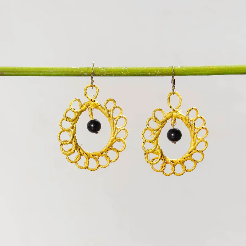 Buy More, Save More On Stunning Jewelry Designs Hand Braided Natural Sikki Grass Earrings