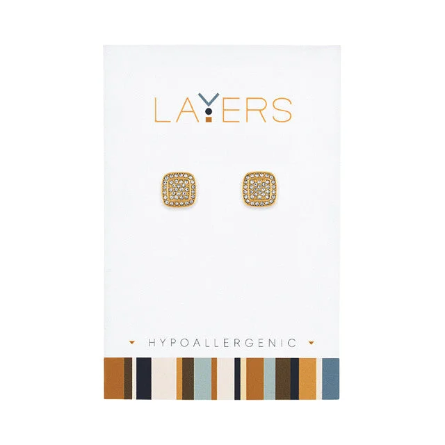 Affordable Elegance – Premium Jewelry At Special Prices Gold CZ Square Stud Layers Earrings Affordable Elegance – Premium Jewelry At Special Prices Gold CZ Square Stud Layers Earrings
