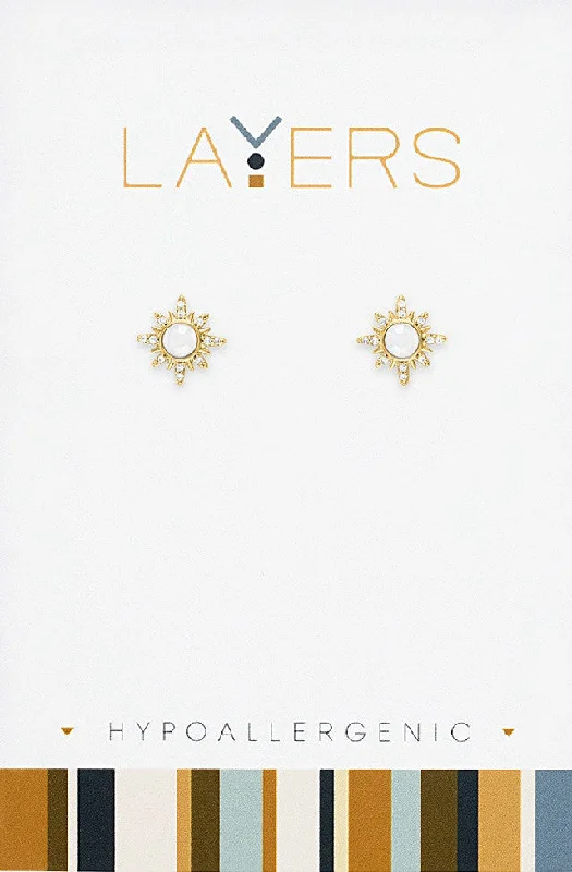 Final Call For Exquisite Jewelry At Reduced Rates Gold Sunburst Stud Layers Earrings Final Call For Exquisite Jewelry At Reduced Rates Gold Sunburst Stud Layers Earrings