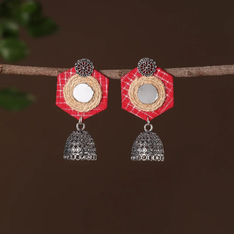 Don't Miss Out On Bestselling Jewelry At Special Prices Kavya German Silver Jute Fabart Jhumki Earrings Don't Miss Out On Bestselling Jewelry At Special Prices Kavya German Silver Jute Fabart Jhumki Earrings