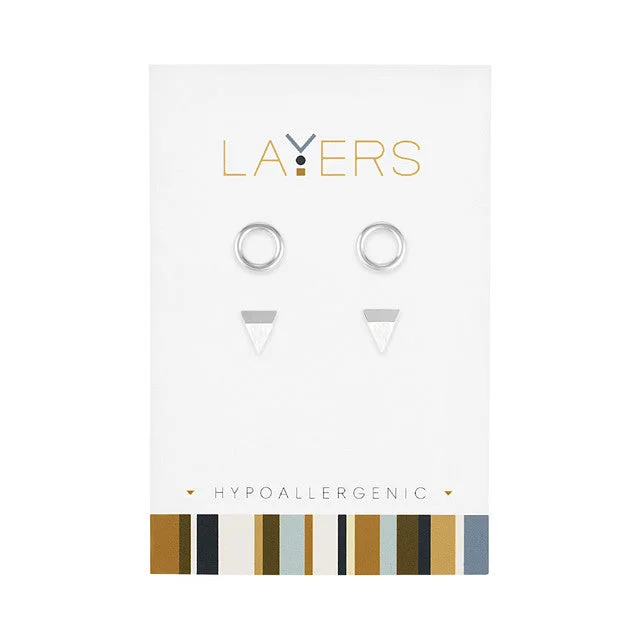 Elegant Jewelry At Unbeatable Prices – Shop Today Silver Circle & Granite Triangle Stud Dou Pair Stud Layers Earrings Elegant Jewelry At Unbeatable Prices – Shop Today Silver Circle & Granite Triangle Stud Dou Pair Stud Layers Earrings