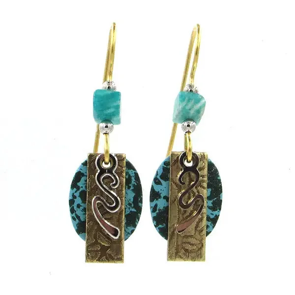 Upgrade Your Collection With Our Limited-Time Jewelry Sale Silver Forest Teal Layered Shapes with Squiggles Earrings Upgrade Your Collection With Our Limited-Time Jewelry Sale Silver Forest Teal Layered Shapes with Squiggles Earrings