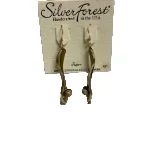 Silver Forest Stone Branch Pierced Earrings