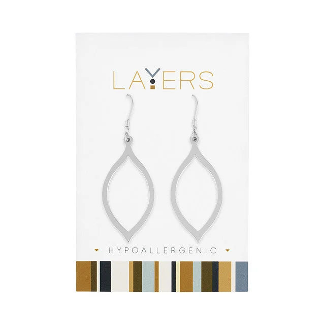 Your Dream Jewelry At Dream Prices – Shop Now Silver Oval Dangle Layers Earrings