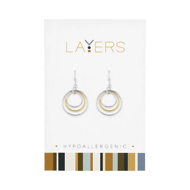 Unlock Unbeatable Jewelry Deals Before They’Re Gone Silver Two-Tone Three Circle Dangle Layers Earrings Unlock Unbeatable Jewelry Deals Before They’Re Gone Silver Two-Tone Three Circle Dangle Layers Earrings