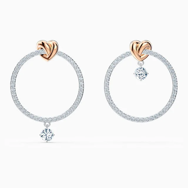 The Jewelry Sale You've Been Waiting For Is Here Swarovski Lifelong Heart Hoop Pierced Earrings The Jewelry Sale You've Been Waiting For Is Here Swarovski Lifelong Heart Hoop Pierced Earrings