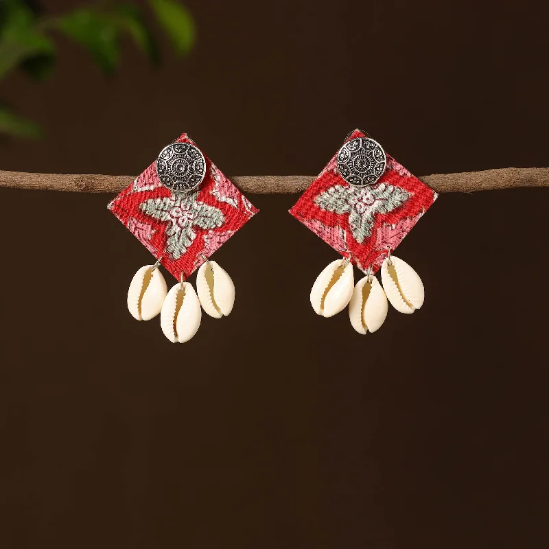 Bohemian-Inspired Jewelry For Free-Spirited Fashion Tahirah Fabart Shell Work Earrings