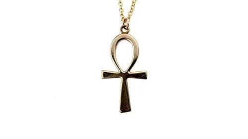 Luxury Jewelry Sale – Elegant Styles At Unbeatable Prices Ankh Gold-Dipped Pendant Necklace on Rolo Chain Luxury Jewelry Sale – Elegant Styles At Unbeatable Prices Ankh Gold-Dipped Pendant Necklace on Rolo Chain