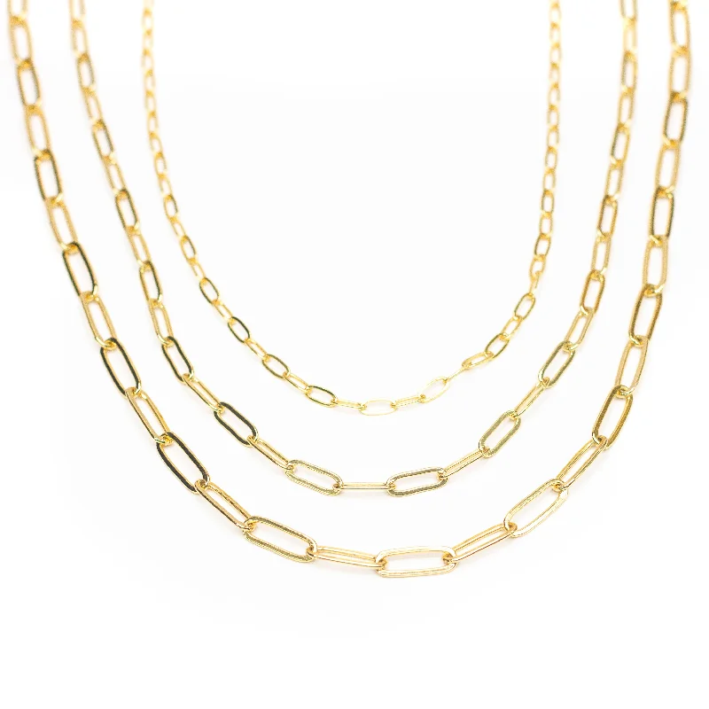 Luxury Jewelry Now At Special Promotional Rates Chainlink Paper Clip Necklace