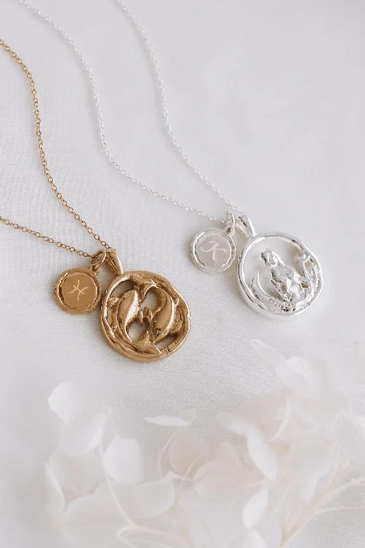 Trendy Minimalist Jewelry For Everyday Wear Chloe - Stainless Steel Zodiac Necklace