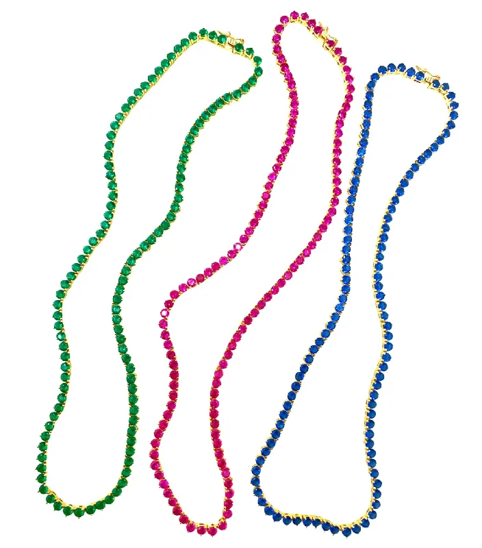 Upgrade Your Collection With Our Limited-Time Jewelry Sale Color Stones Tennis Necklace Upgrade Your Collection With Our Limited-Time Jewelry Sale Color Stones Tennis Necklace