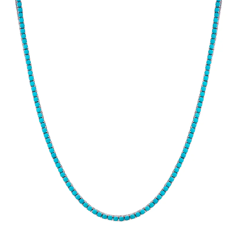 Silver/Turquoise