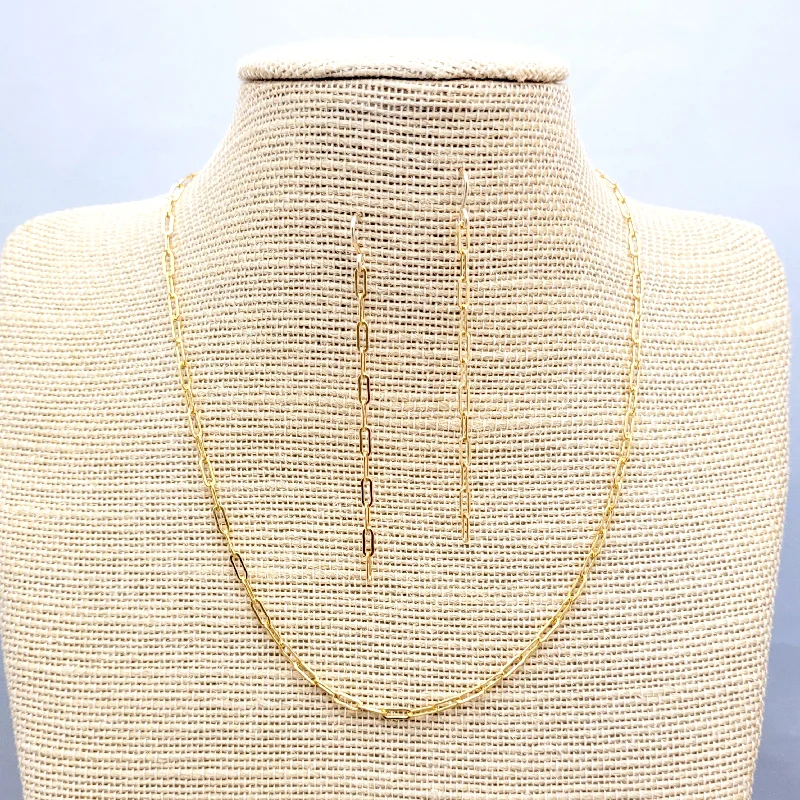 Discounted Luxury Jewelry – Shine Without The Splurge Small Gold Filled Paperclip Chain Collection Discounted Luxury Jewelry – Shine Without The Splurge Small Gold Filled Paperclip Chain Collection
