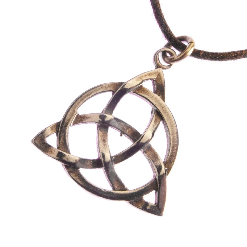 Shop Dazzling Jewelry At The Best Prices Delicate Triquetra Trinity Knot Peace Bronze Pendant Necklace on Adjustable Natural Fiber Cord Shop Dazzling Jewelry At The Best Prices Delicate Triquetra Trinity Knot Peace Bronze Pendant Necklace on Adjustable Natural Fiber Cord
