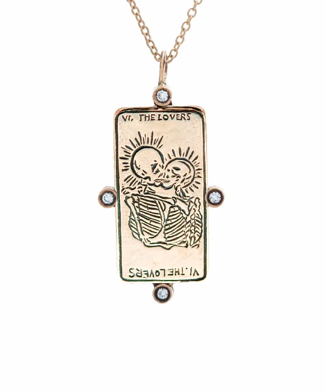 Shop Dazzling Jewelry At The Best Prices Diamond The Lovers II. Tarot Card Necklace Shop Dazzling Jewelry At The Best Prices Diamond The Lovers II. Tarot Card Necklace