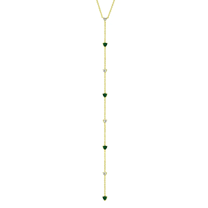 Personalized Jewelry Sale – Meaningful Gifts At Great Prices Emerald Triangles Lariat