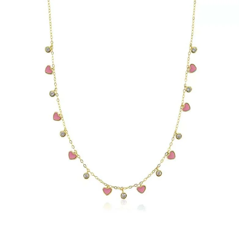 Luxury Jewelry Without The Luxury Price Tag Enamel Heart Charm Necklace