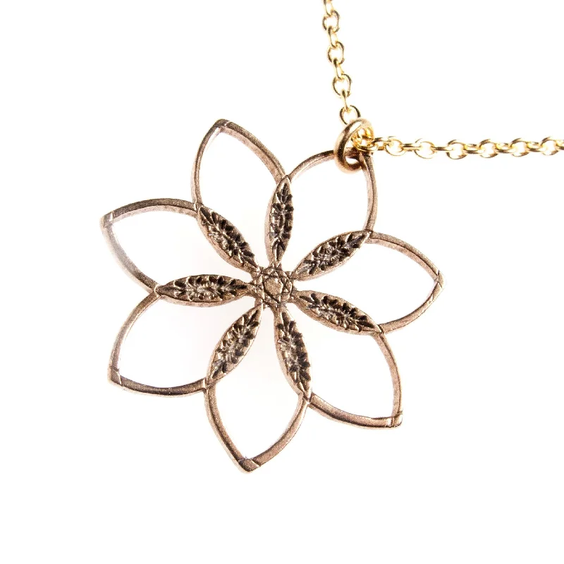 Seasonal Jewelry Deals – Elevate Your Style Flower Power! Peace Bronze Pendant Necklace on 18" Rolo Chain Seasonal Jewelry Deals – Elevate Your Style Flower Power! Peace Bronze Pendant Necklace on 18" Rolo Chain