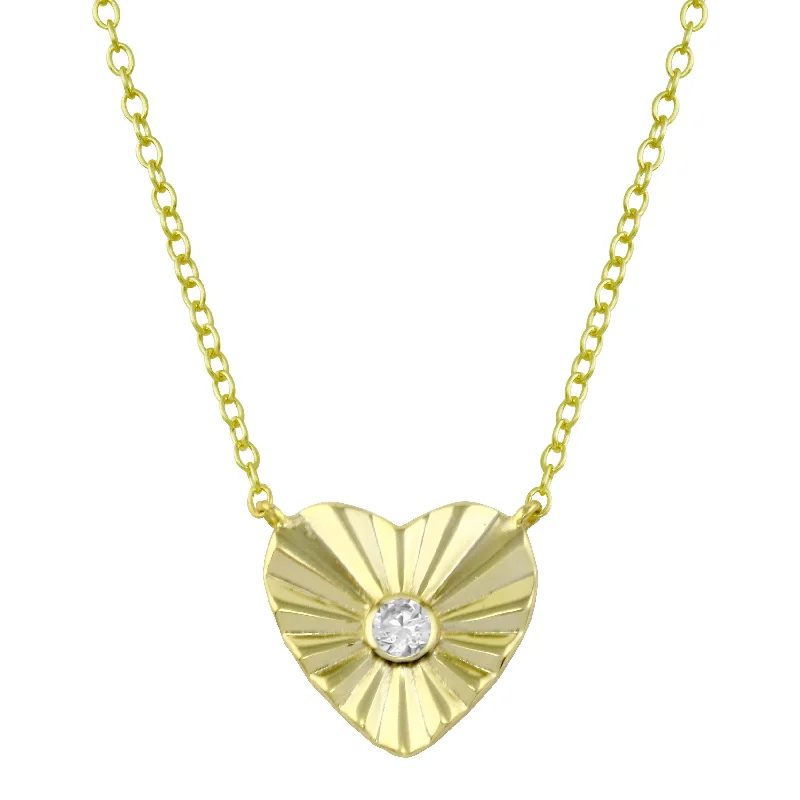 Last Chance To Grab Your Favorite Jewelry At A Discount Fluted Heart Necklace