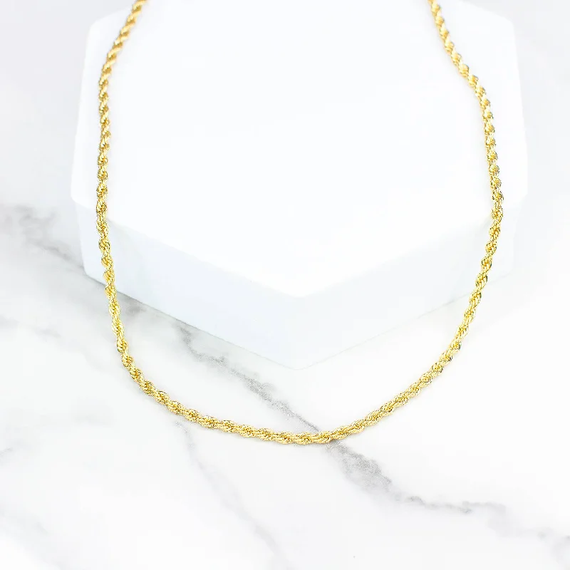 Grab Stylish Jewelry Before The Sale Ends Gold Rope Chain Necklace