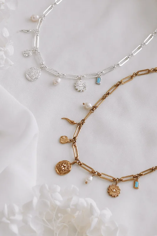Get The Sparkle You Love At Prices You Adore Gypsey - Stainless Steel Gold or Silver Necklace Get The Sparkle You Love At Prices You Adore Gypsey - Stainless Steel Gold or Silver Necklace