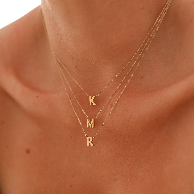 Huge Savings On Premium Jewelry Styles Honey - Stainless Steel Letter Initial Necklace Huge Savings On Premium Jewelry Styles Honey - Stainless Steel Letter Initial Necklace