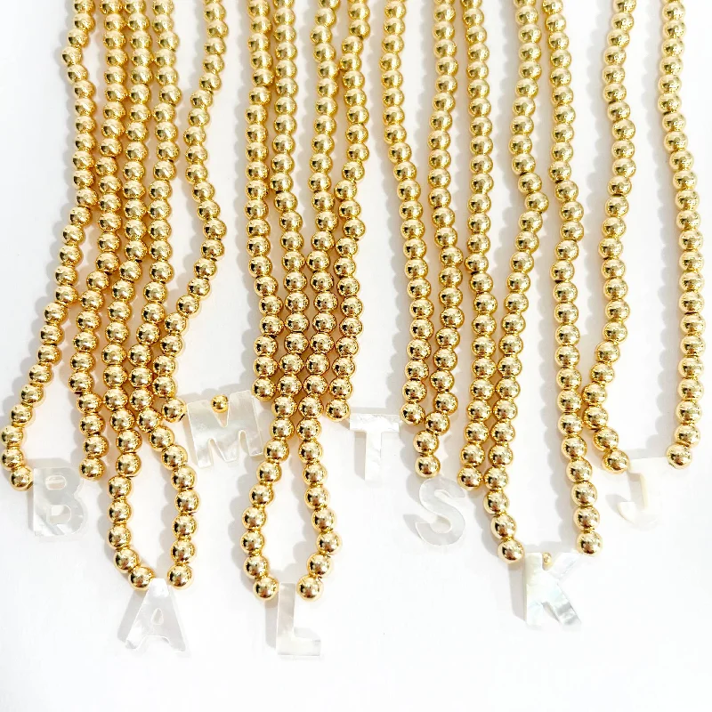 Buy More, Save More On Stunning Jewelry Pieces Initial Bead Shell Necklace