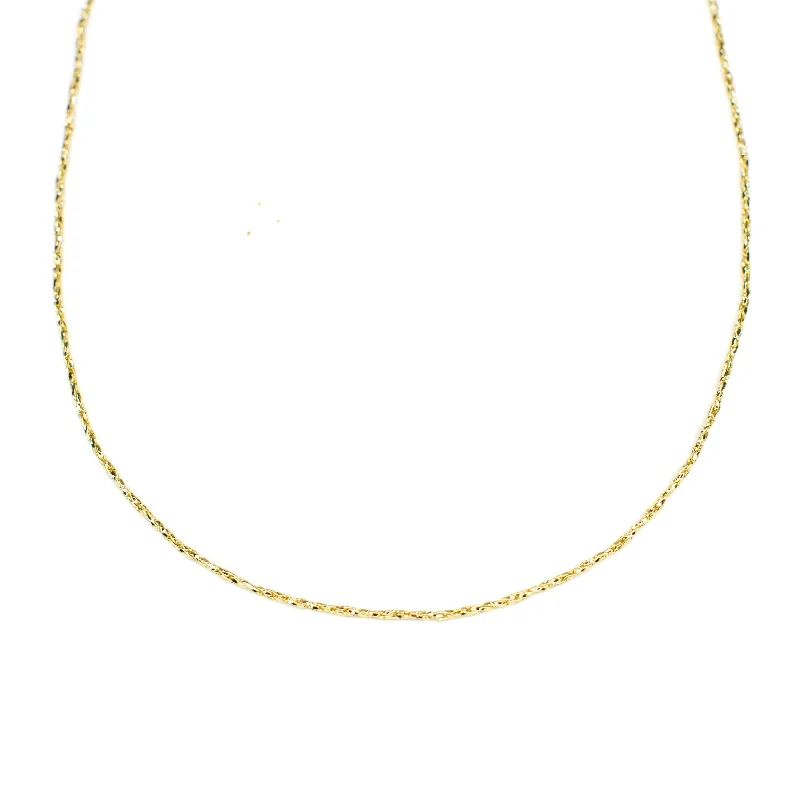 Gold Singapore Rope Chain Necklace