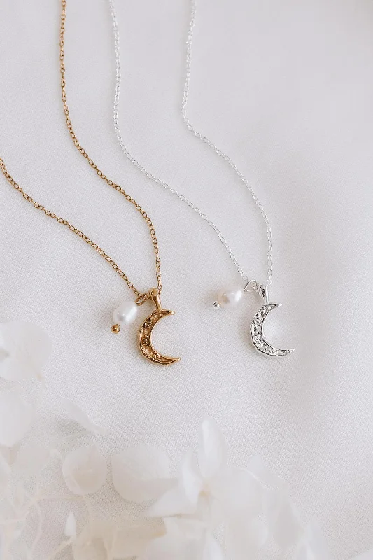 Limited Stock On Premium Jewelry At Low Prices Jordan - Stainless Steel Crescent Moon Necklace Limited Stock On Premium Jewelry At Low Prices Jordan - Stainless Steel Crescent Moon Necklace