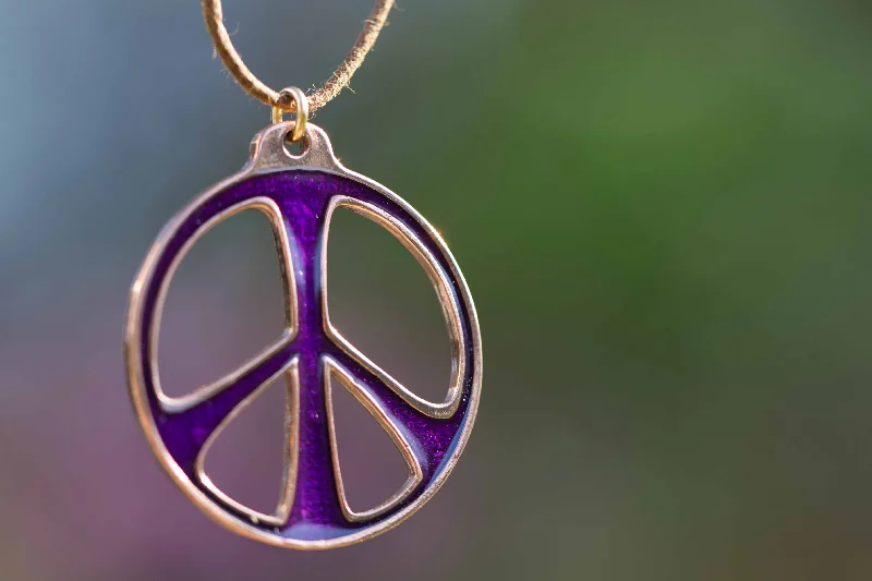 Celebrate With Sparkle – Jewelry Sale Now Live Large Peace Symbol Enamel Pendant Necklace on Adjustable Natural Fiber Cord (various colors) Celebrate With Sparkle – Jewelry Sale Now Live Large Peace Symbol Enamel Pendant Necklace on Adjustable Natural Fiber Cord (various colors)