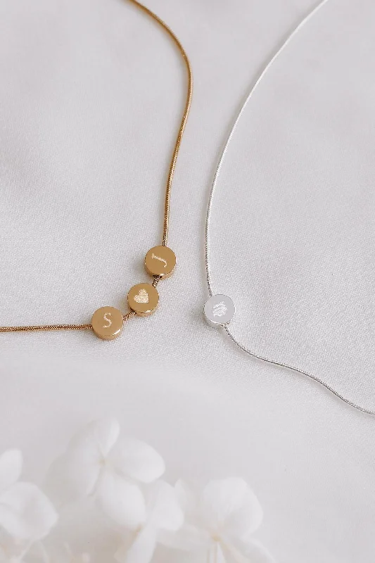Everyday Jewelry Essentials Now On Sale Mazie - Stainless Steel Monogram Necklace