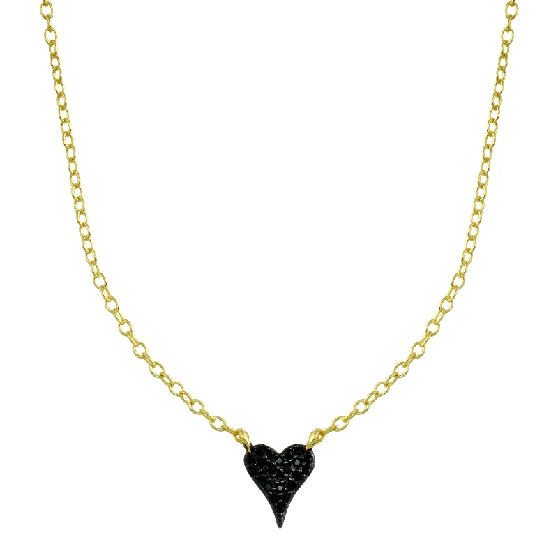 Elegant Jewelry, Affordable Luxury – Shop Now Micro Black Heart Necklace