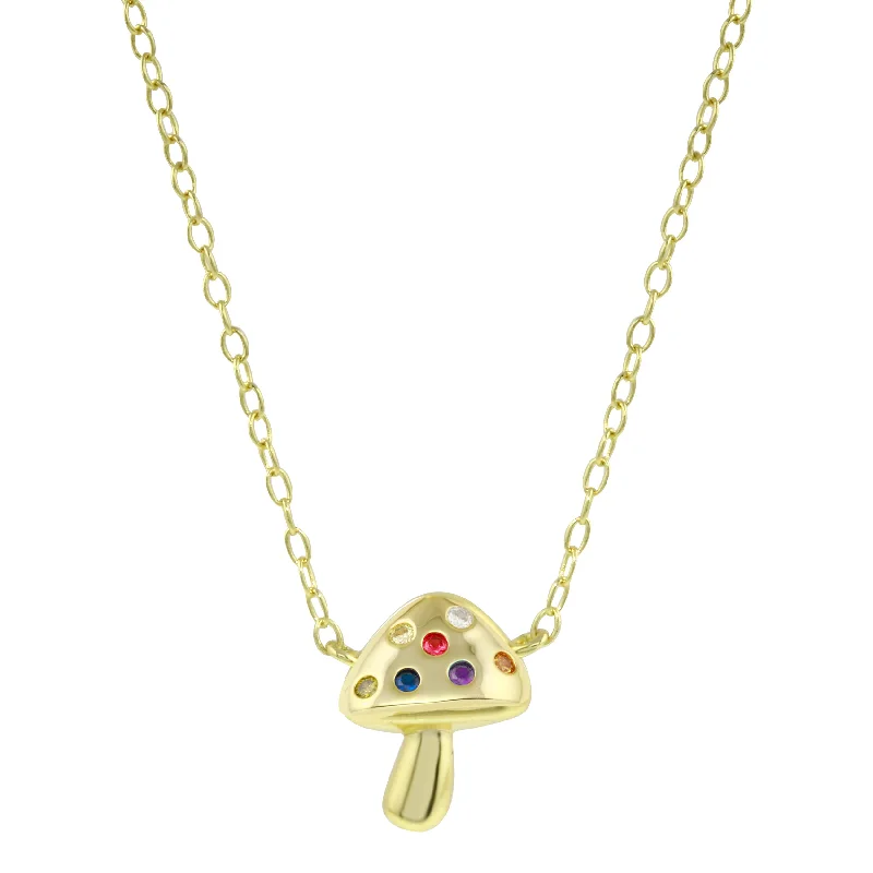 Make Every Moment Shine – Jewelry Discounts Available Mini Rainbow Mushroom Necklace