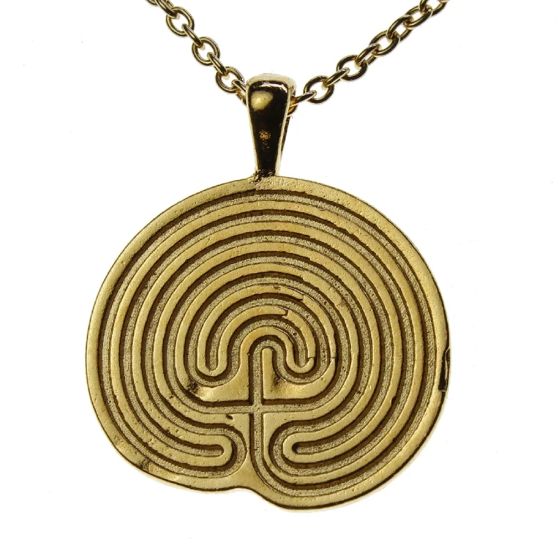 Jewelry Sale – Exclusive Styles At Lower Prices Minoan Labyrinth Gold-dipped Pendant Necklace on 18" Rolo Chain Jewelry Sale – Exclusive Styles At Lower Prices Minoan Labyrinth Gold-dipped Pendant Necklace on 18" Rolo Chain