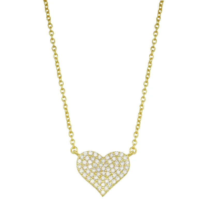 Don't Miss These Dazzling Jewelry Discounts Pave Heart Necklace