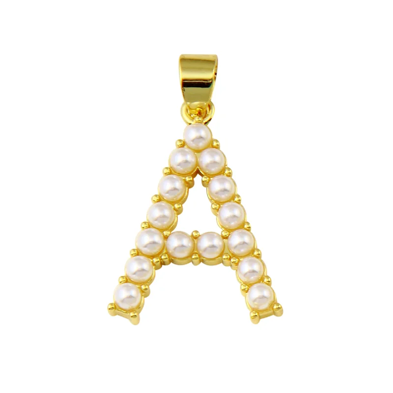 Fashion-Forward Jewelry At Exclusive Discounts Pearl Initial Charm