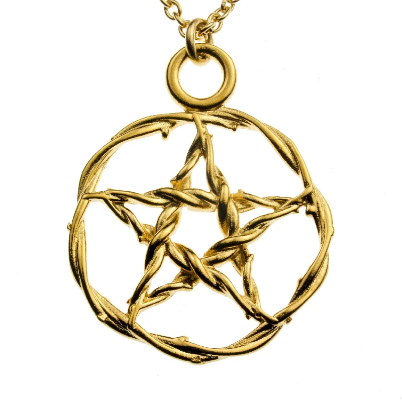 Timeless Elegance, Temporary Discounts – Act Fast Pentacle Gold-dipped Pendant Necklace on 20" Rolo Chain Timeless Elegance, Temporary Discounts – Act Fast Pentacle Gold-dipped Pendant Necklace on 20" Rolo Chain